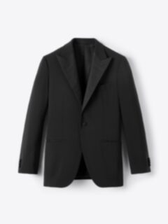 Shop Mayfair Black Stretch Wool Tuxedo Jacket