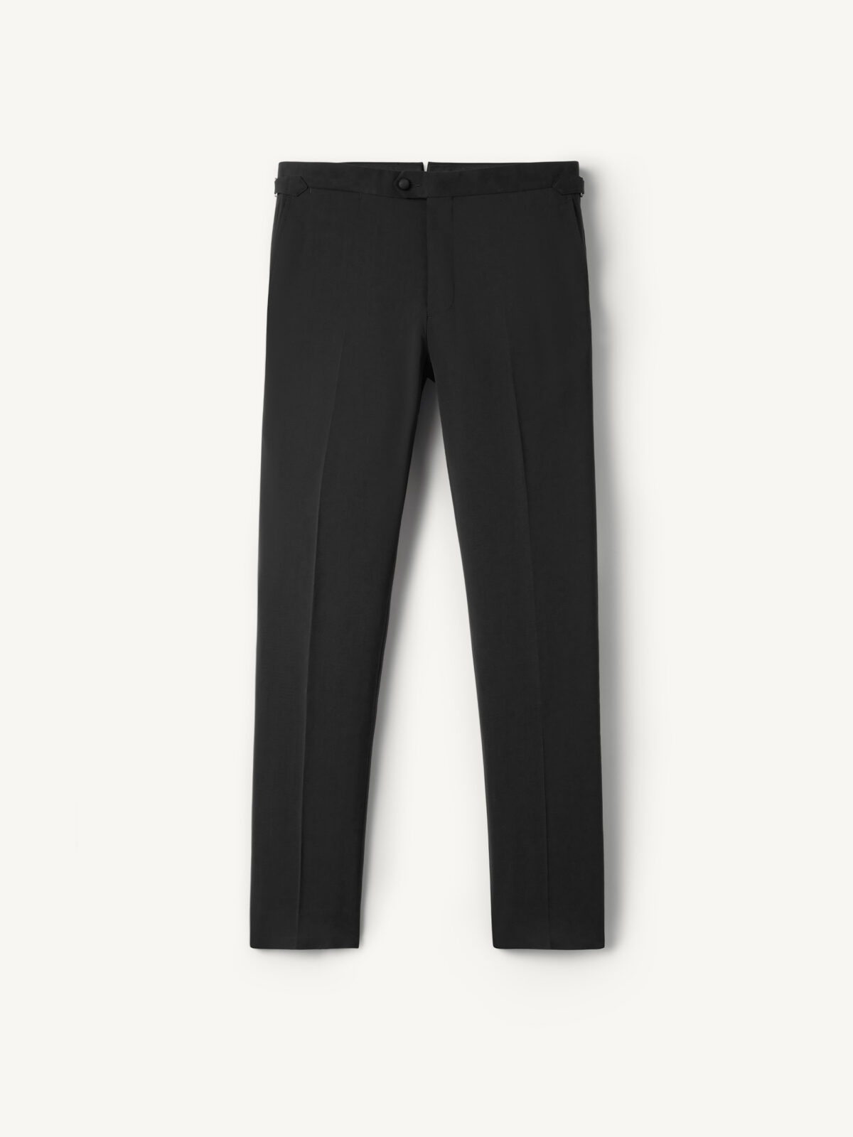 Black Stretch Wool Tuxedo Pant - Custom Fit Tailored Clothing