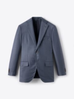 Shop Mercer Slate S150s Wool Suit Jacket