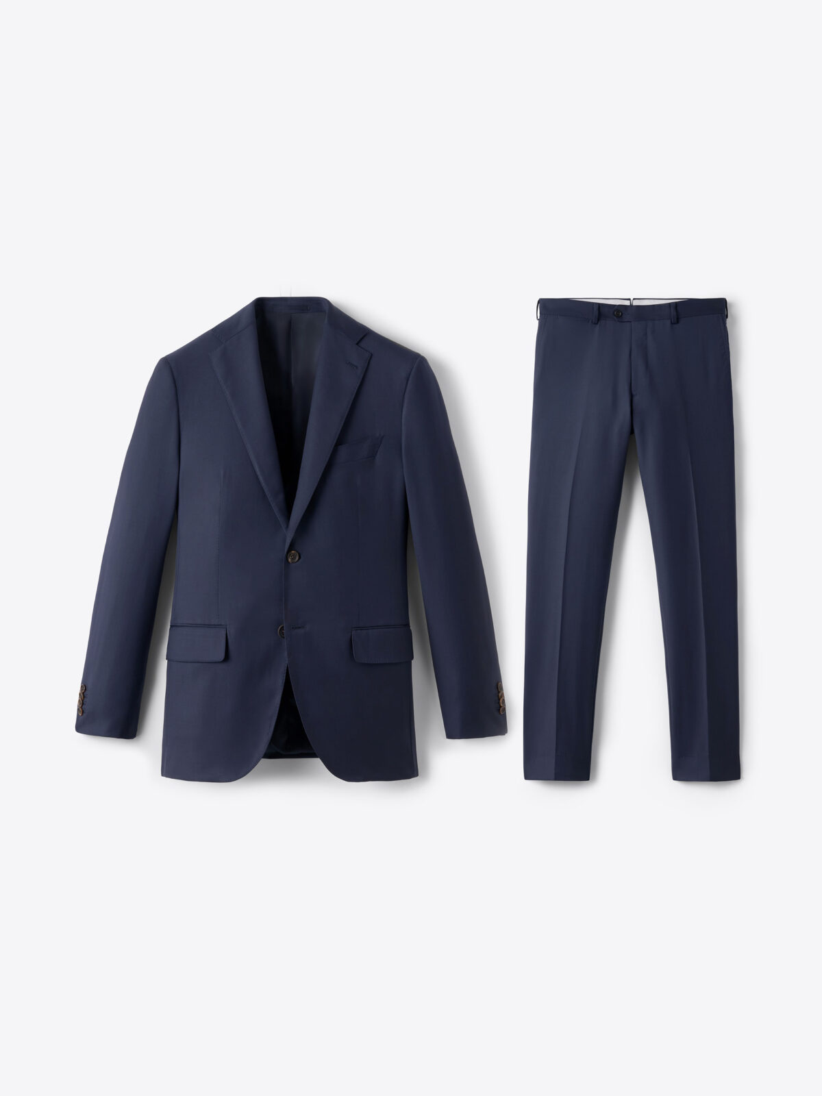 Loro Piana Fabric Navy S150s Allen Suit - Custom Fit Tailored Clothing