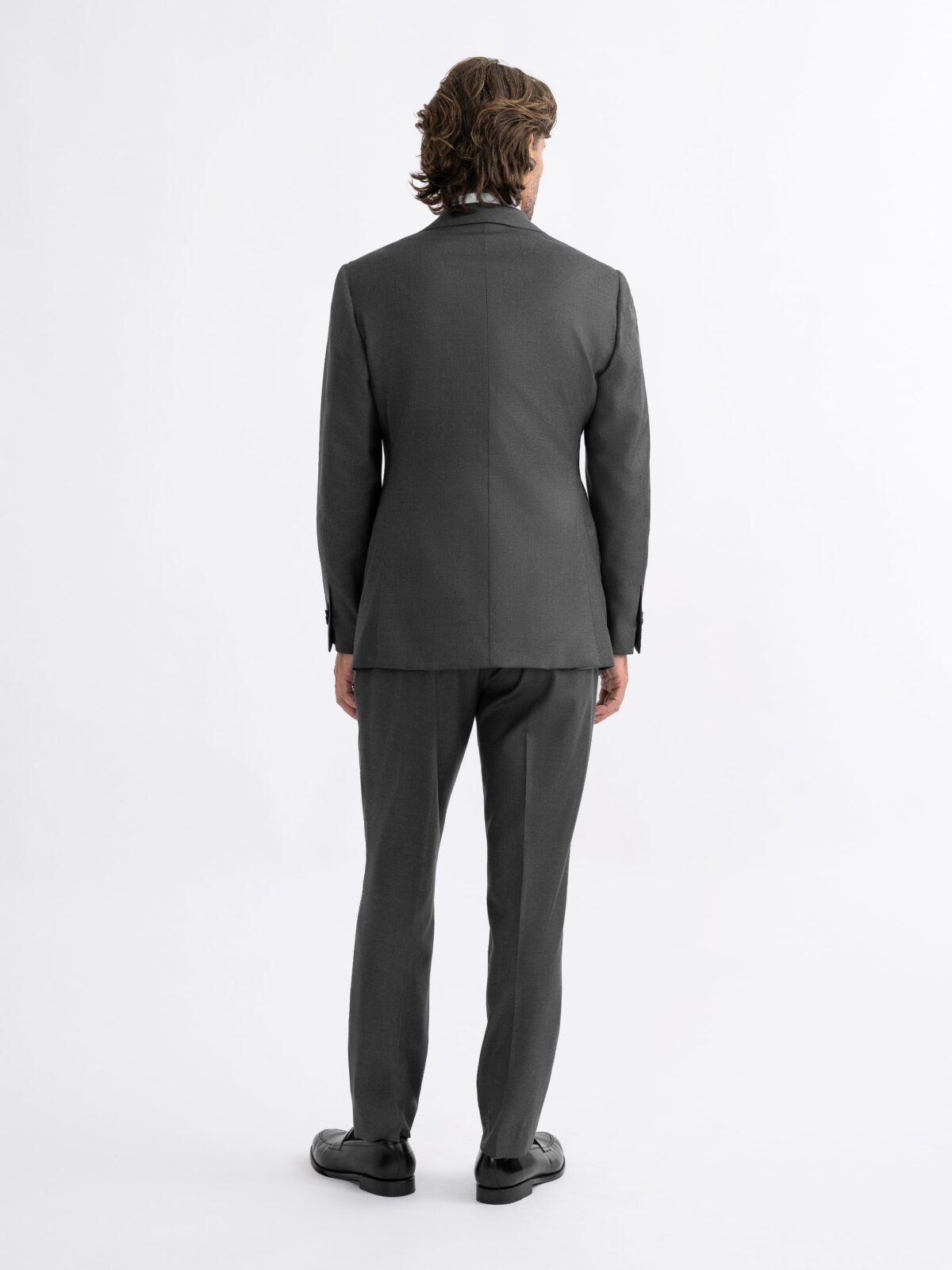 Proper Cloth Loro Piana Fabric Grey S150s Mercer Men's Custom Suit