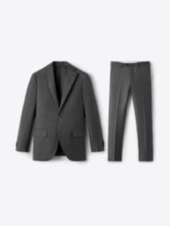 Shop Loro Piana Fabric Grey S150s Mercer Suit
