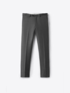 Shop Loro Piana Fabric Grey S150s Wool Dress Pant