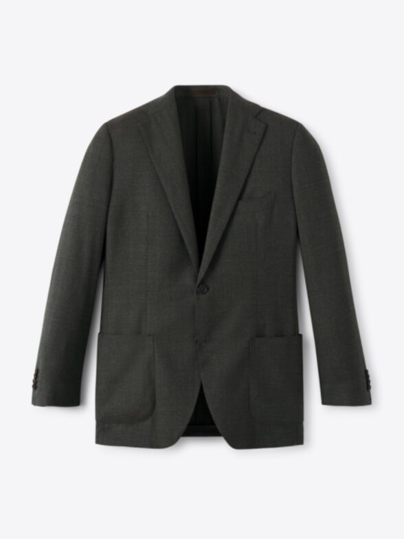 Thumb Photo of Reda S110s Olive Wool Hopsack Bedford Jacket