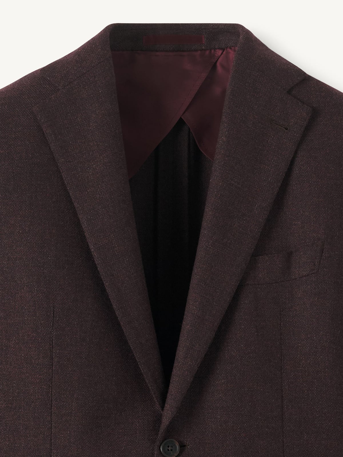 Tollegno Merlot Hopsack Italian Wool and Cashmere Flannel Bedford