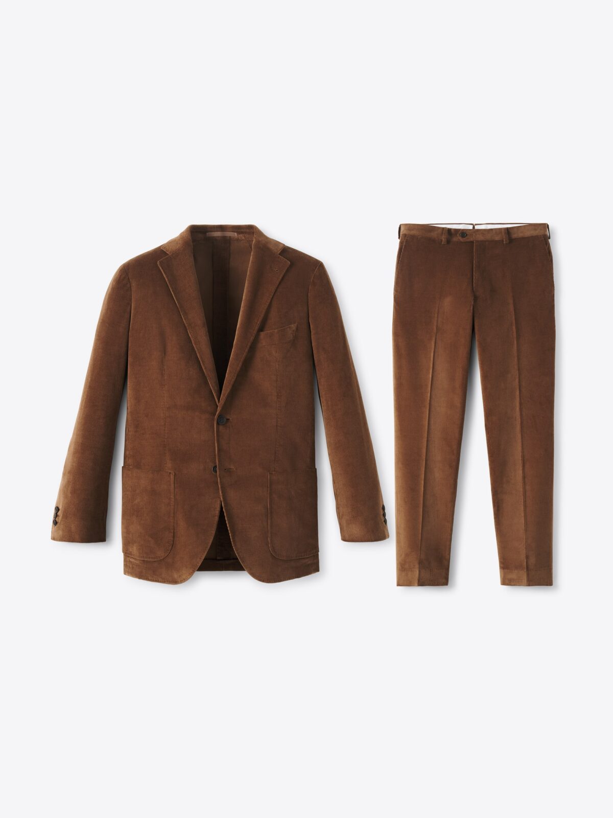 301 TRENCHENTOUNO コーデュロイduca visconti 50 Duca Visconti Hazelnut Stretch Corduroy Waverly Suit