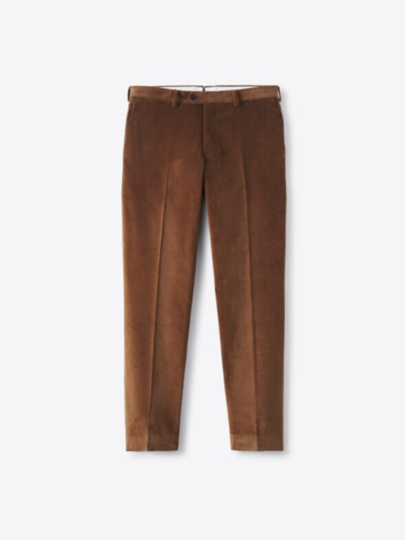 Thumb Photo of Duca Visconti Hazelnut Stretch Corduroy Dress Pant