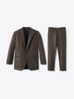 Shop VBC Brown Glen Plaid Wool Flannel Downing Suit