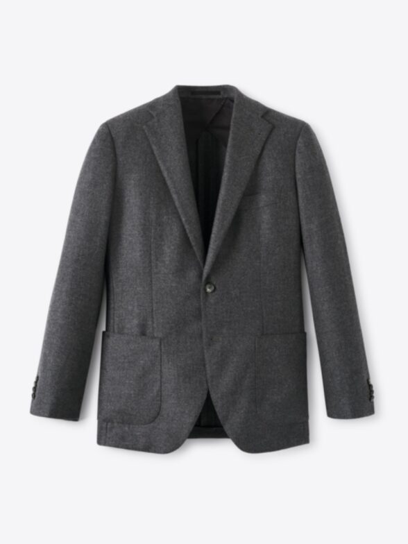 Thumb Photo of di Pray Grey Wool and Cashmere Italian Flannel