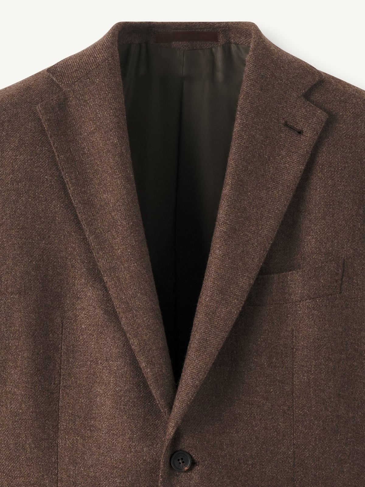 di Pray Brown Cashmere Flannel Jacket - Custom Fit Tailored Clothing