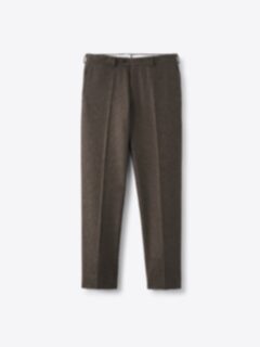 Shop VBC Brown Glen Plaid Wool Flannel Dress Pant