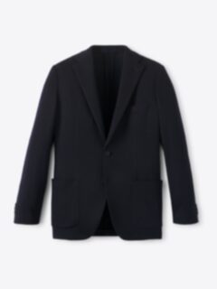 Shop Navy Italian Merino Knit Sport Coat