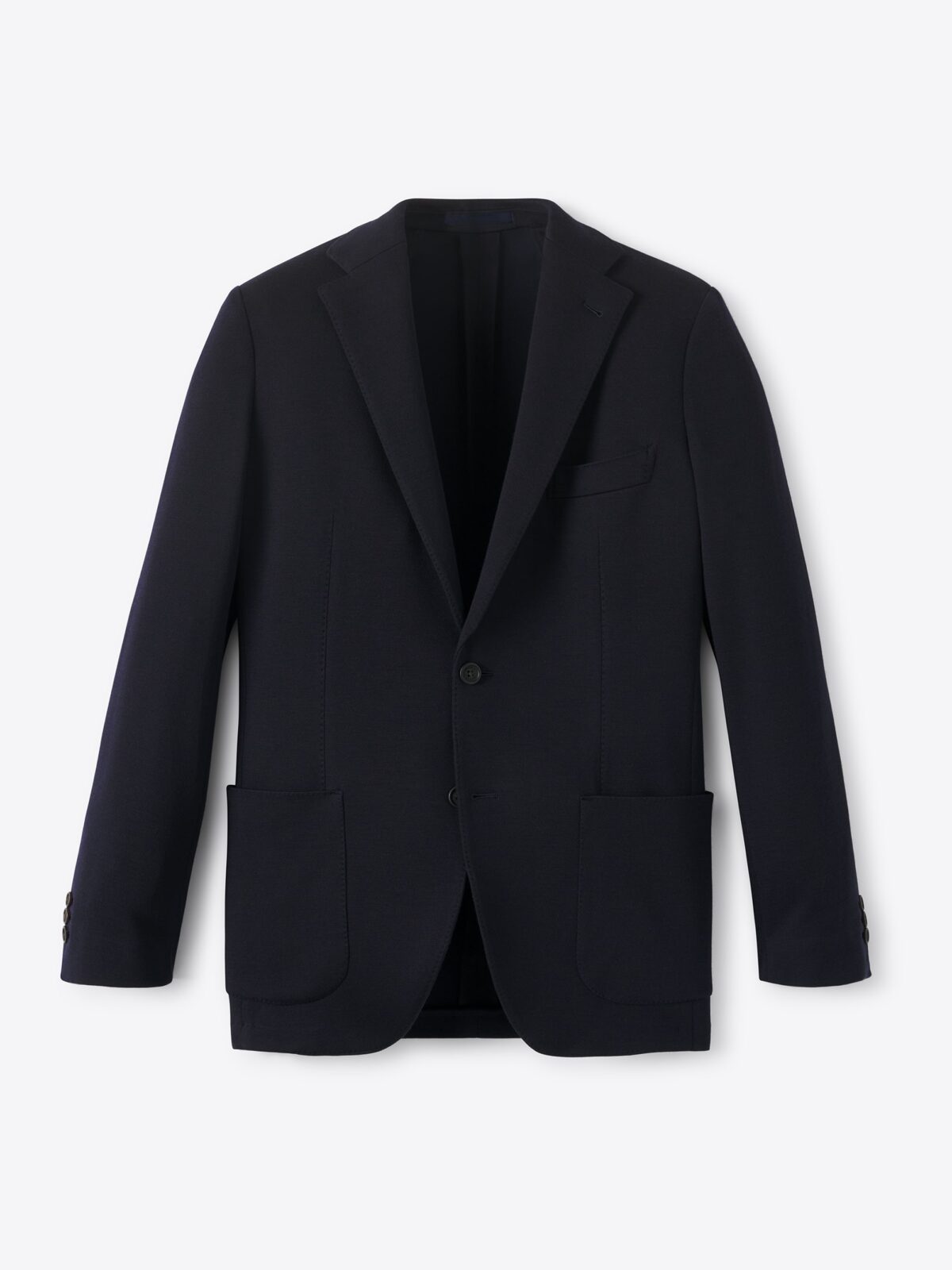 Navy Italian Merino Knit Sport Coat - Custom Fit Tailored Clothing