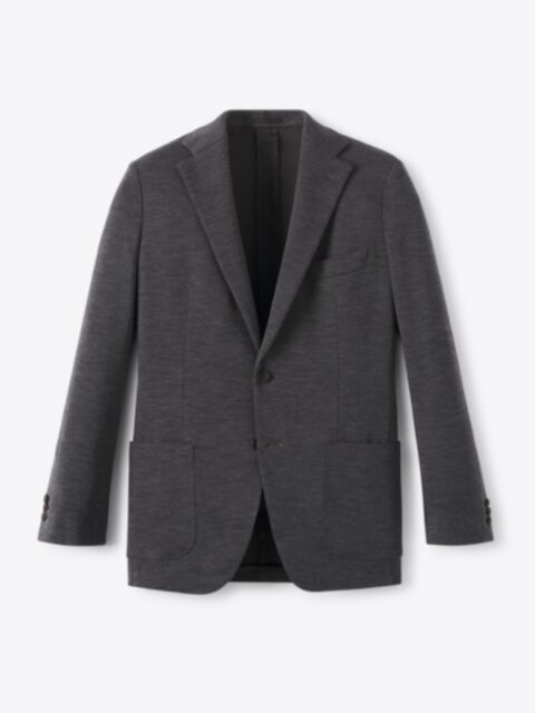 Suggested Item: Grey Italian Merino Knit Sport Coat