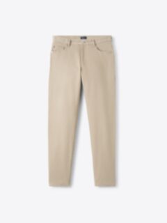 Shop Beige Italian Stretch 5-Pocket