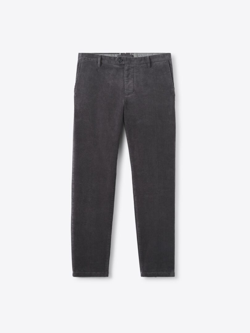 Men’s Stratton Grey Stretch Corduroy Thumb