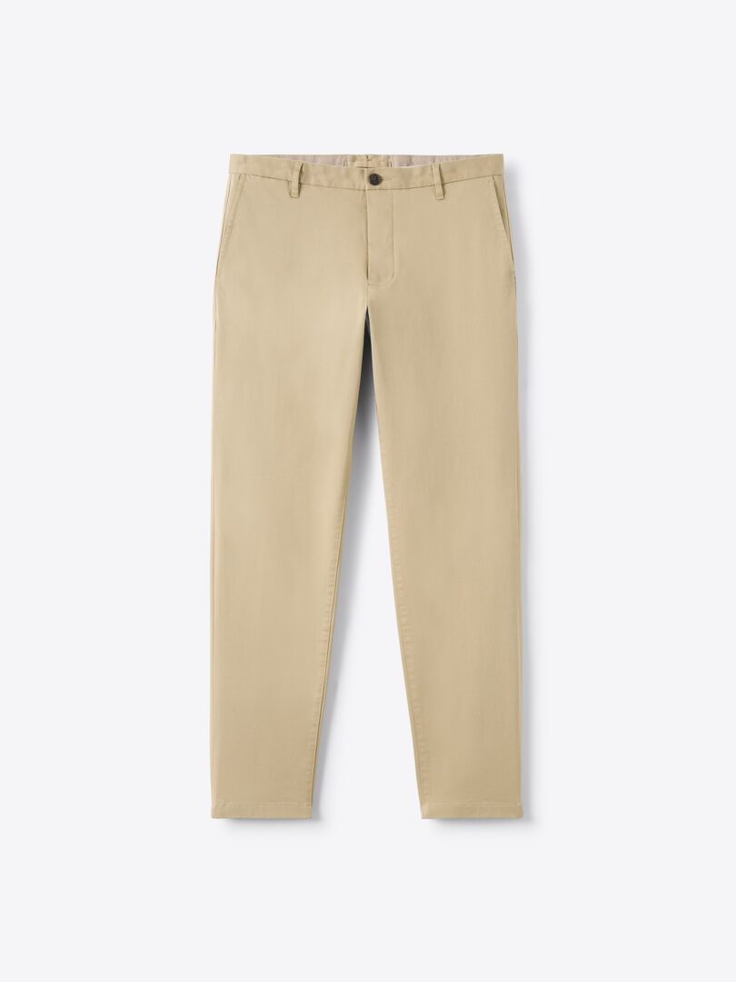 Men’s Tessuti Di Sondrio Sand Stretch Cotton Twill Thumb