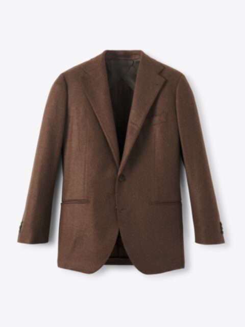 Ochre Shetland Tweed Waverly Jacket - Custom Fit Tailored Clothing