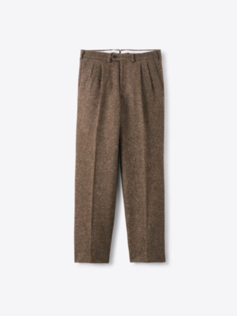 Suggested Item: Di Sondrio Brown Donegal Wool Wide Leg Trouser