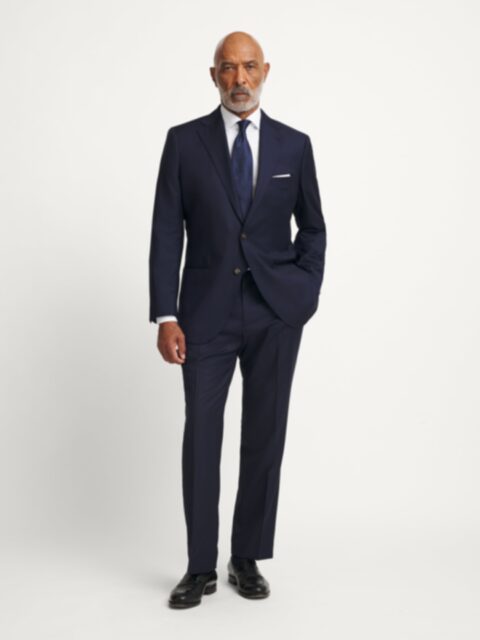 Loro Piana Fabric Navy S150s Allen Suit - Custom Fit Tailored Clothing