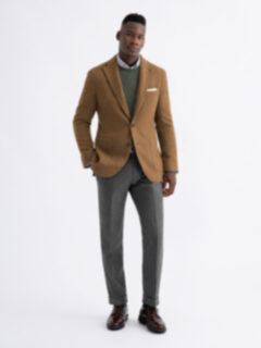 Ochre Shetland Tweed Waverly Jacket - Custom Fit Tailored Clothing