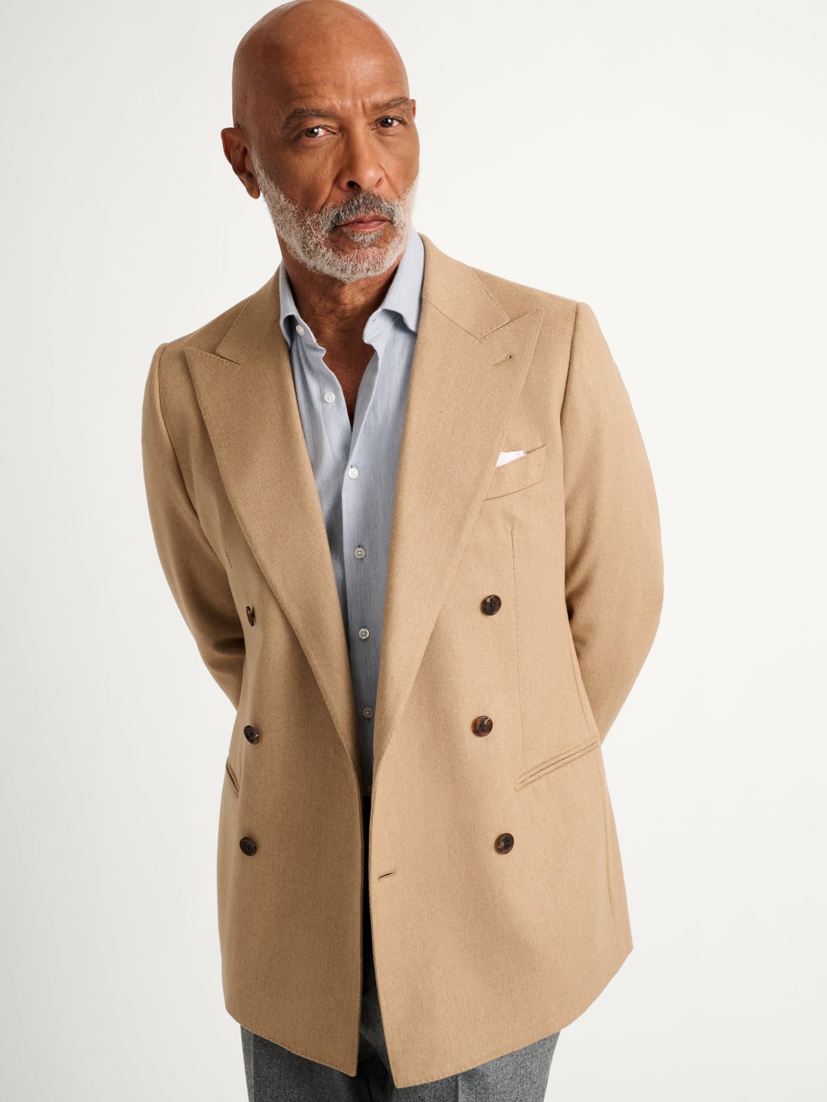 Double Breasted Camelhair Jacket - Custom Fit Tailored Clothing