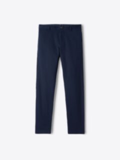 【国際ブランド】 Modena Navy Pants Fit Custom - Chino Cotton Stretch Peached パンツ