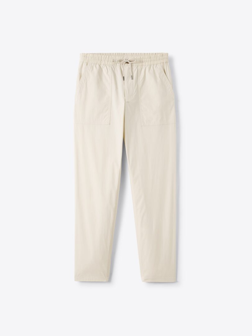 Men’s Sidogras Faded Beige Stretch Poplin Amalfi Pant Thumb