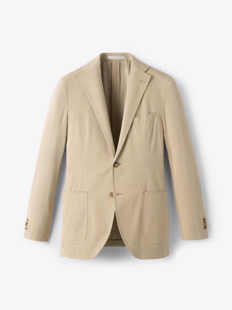 Beige Stretch Cotton Waverly Jacket Product Image