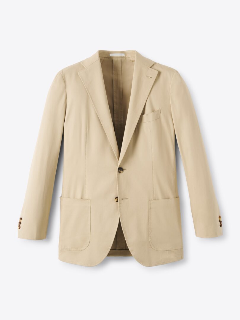 Beige Stretch Cotton Waverly Jacket Product Image
