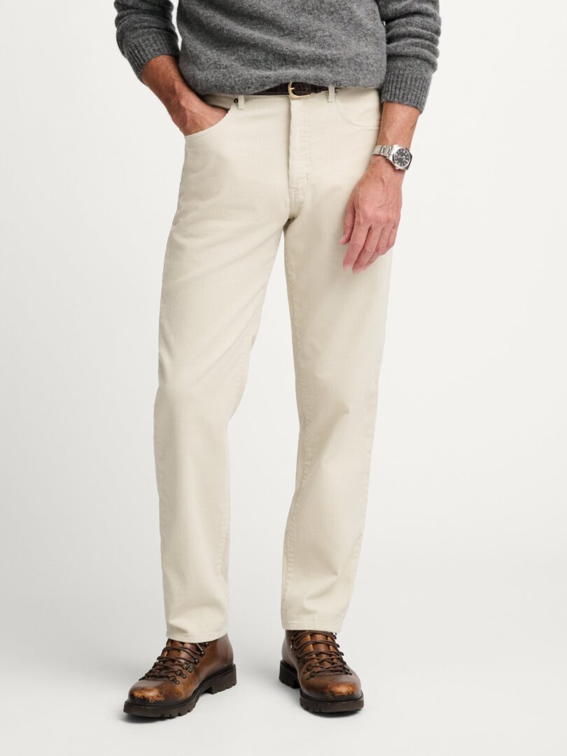 Italian Stone Cotton Corduroy 5-Pocket Pant Thumb Detail