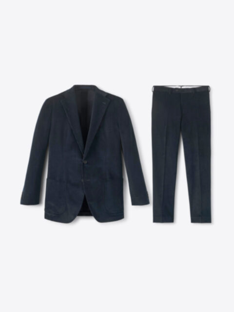 Waverly Navy Wide Wale Corduroy Suit - Custom Fit Tailored Clothing