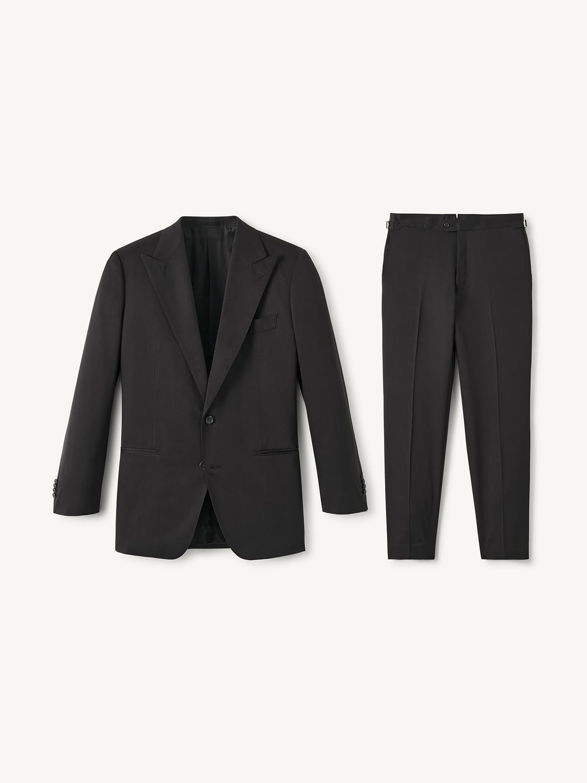 Ermenegildo Zegna Black Silk Suit - Custom Fit Tailored Clothing