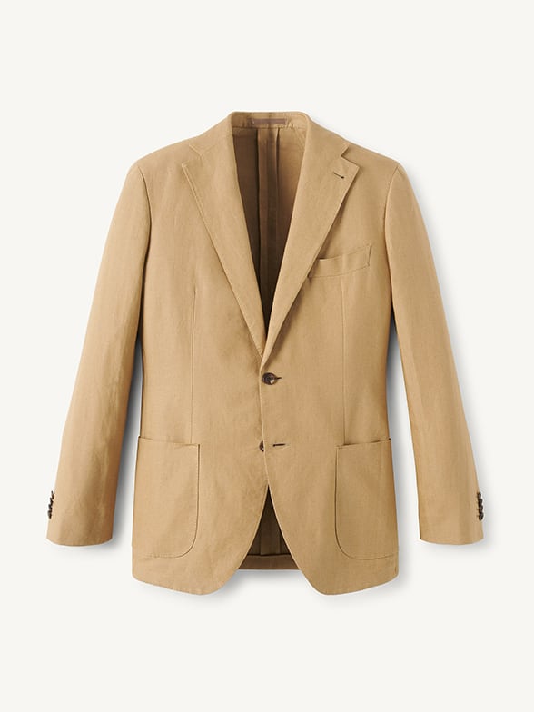 Thumb Photo of Spence Bryson Caramel Heavy Irish Linen Bedford Jacket