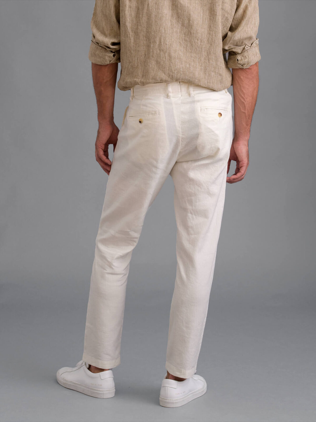 Palermo Off-White Linen Trouser ‐ Phix