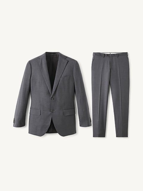 Loro Piana Fabric Light Grey Tropical Wool Suit - Custom Fit