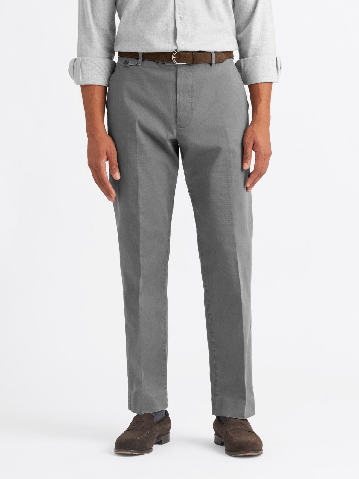 slim fit dress slacks Men's Grey Performance Dress Pants (Slate Tailored Stretch Slacks) –  Twillory main image 0