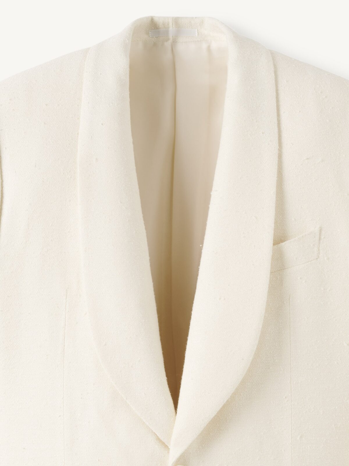 Loro Piana Cream Wool Silk Linen Boucle Dinner Jacket - Custom Fit