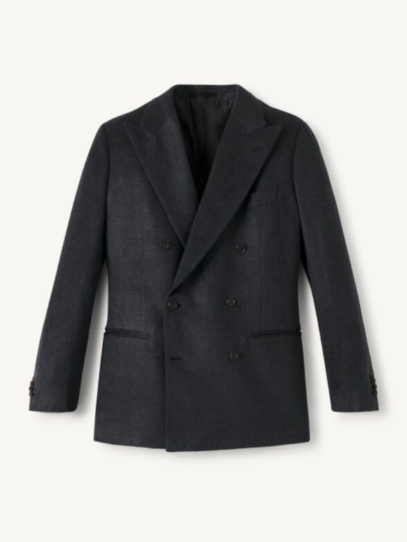 Thumb Photo of Charcoal Brushed Silk Regent Jacket