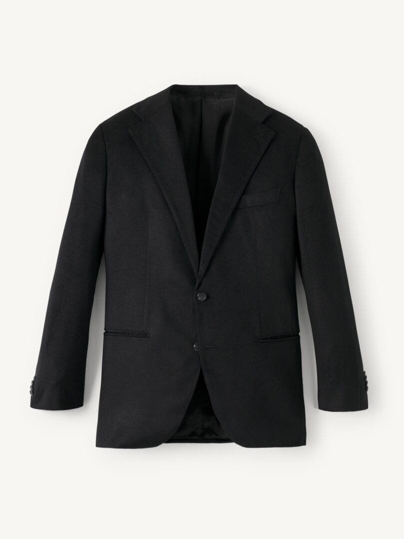 Men’s Black Camelhair and Silk Downing Jacket Thumb