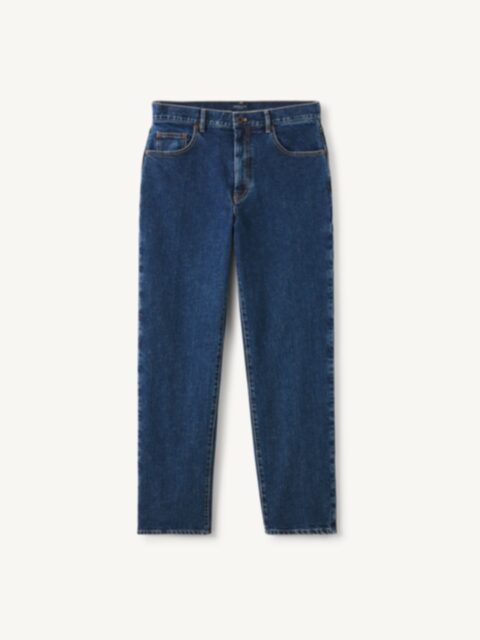 Japanese 14oz Rinse Wash Indigo Stretch Jeans Vintage Straight
