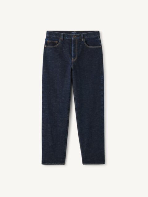 Japanese 14oz Medium Wash Indigo Stretch Jeans Vintage Straight