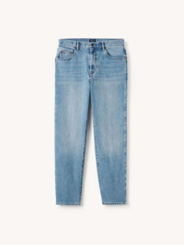 Thumb Photo of Dean Stretch Vintage Straight Jean in Light Wash Japanese Denim