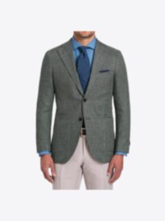 Shop Bedford Sage Linen and Wool Hopsack Jacket