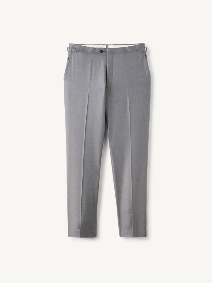 Men’s Loro Piana Fabric S150s Light Grey Dover Dress Pant Thumb