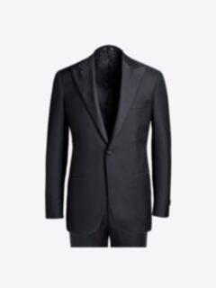 Shop Mayfair Black Wool and Linen Tuxedo
