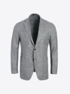 Shop Bedford Grey Plaid Hemp and Wool Basketweave Jacket