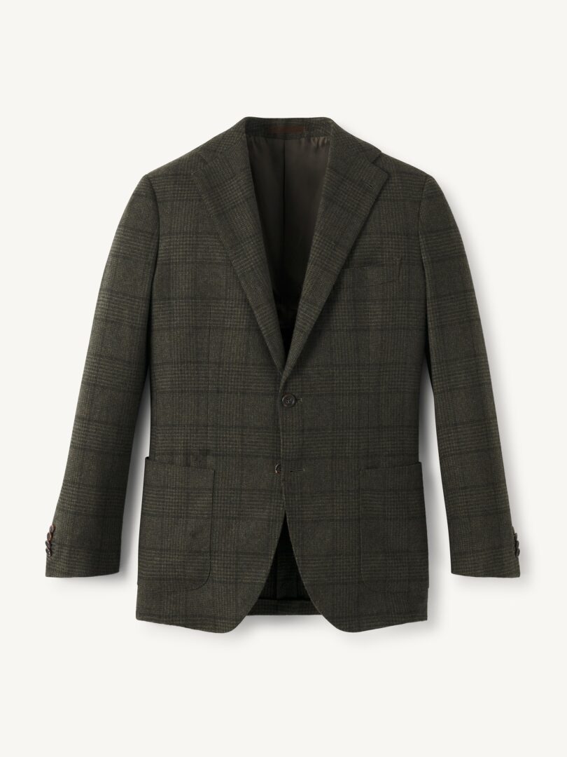 Men’s Angelico Moss Glen Plaid Italian Wool Flannel Thumb