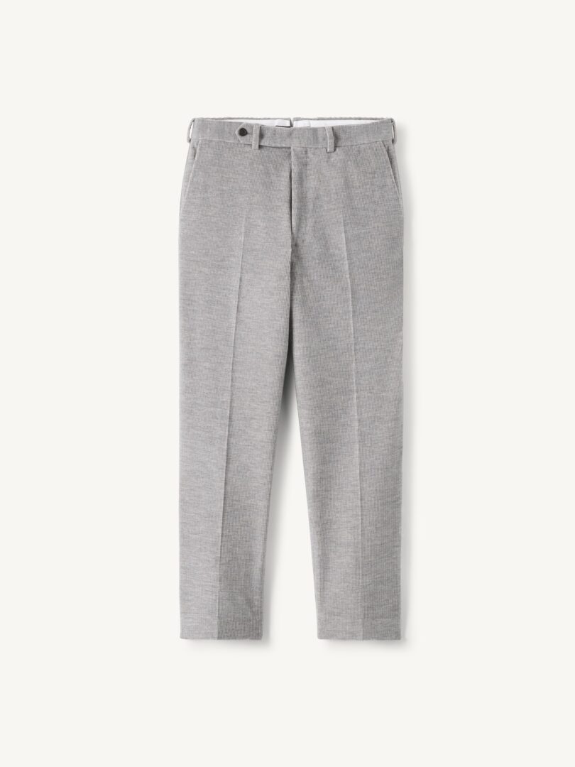 Men’s Grey Cashmere Blend Corduroy Trouser Thumb