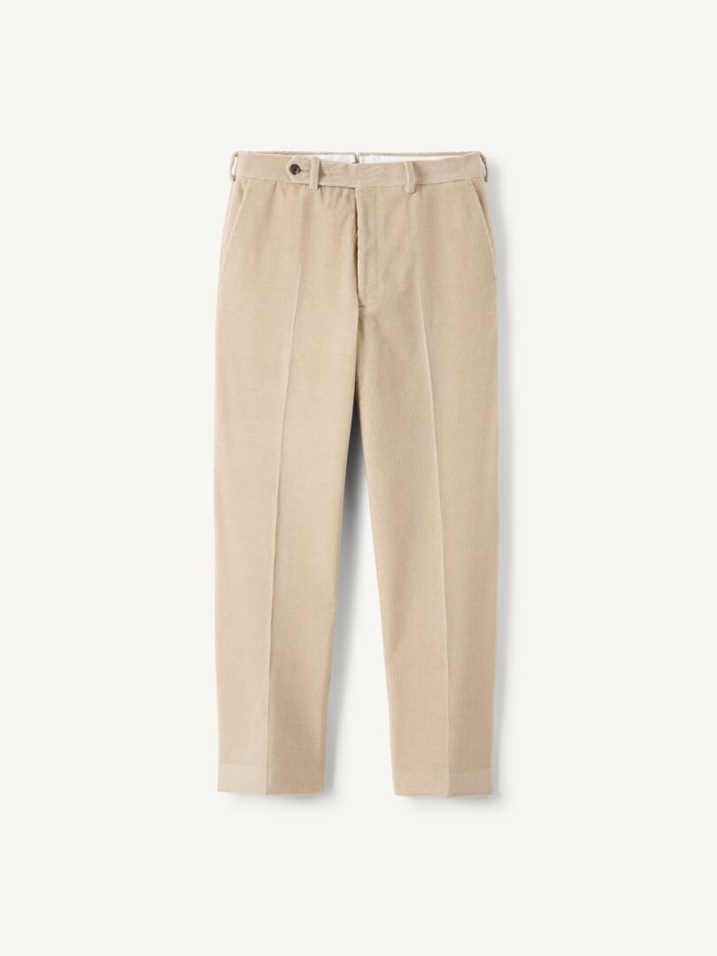 Men’s Camel Cashmere Blend Corduroy Trouser Thumb